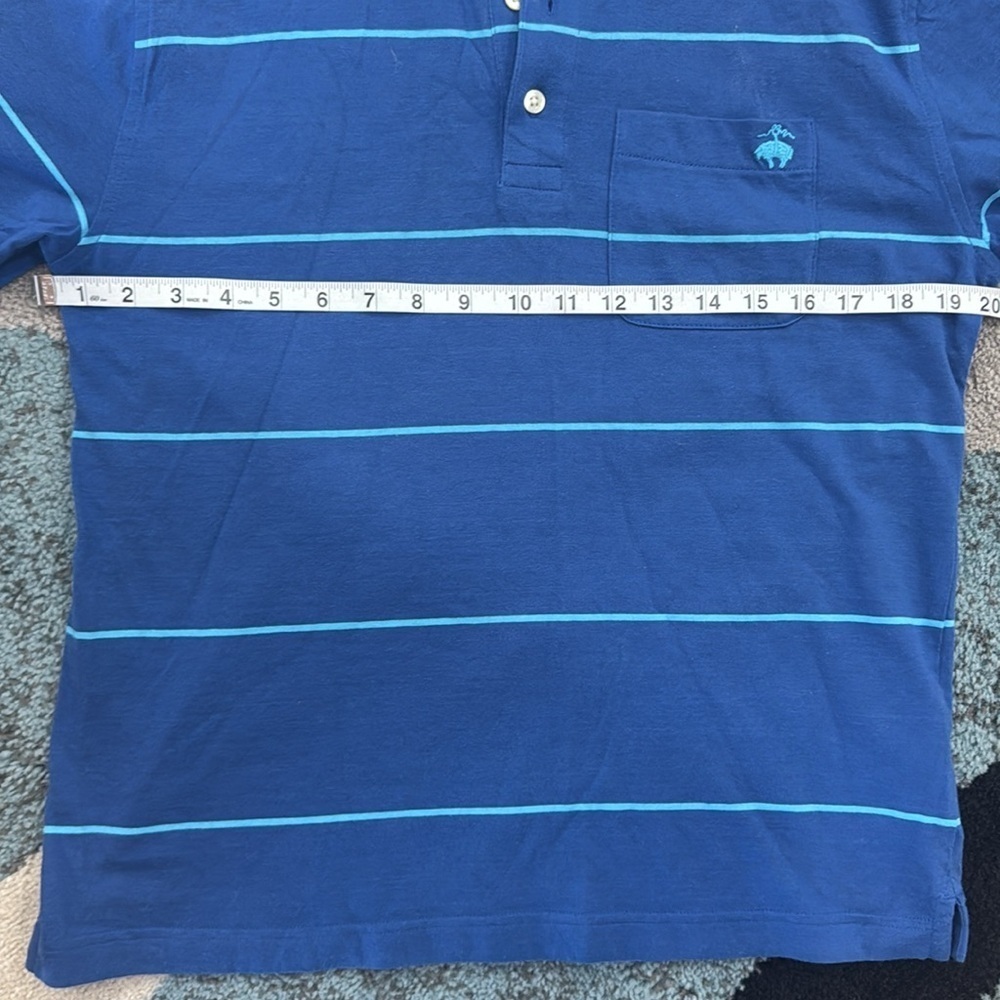 Brooks Brothers Blue Striped Polo Shirt. Sz Small - Picture 6 of 9